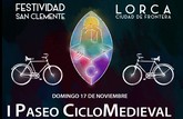Nueva actividad de Lorcabiciudad en colaboración con la Federación San Clemente, Patrón de Lorca