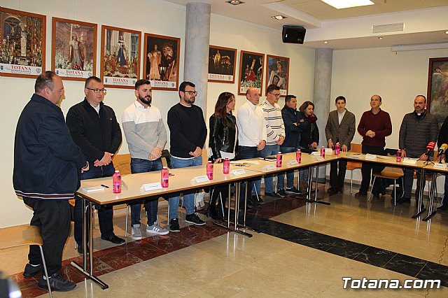 El alcalde felicita al Nazareno de Honor y a la Pregonera de la Semana Santa del 2020 , Jos Antonio Garca Snchez y Carmen Ibñez Aznar - 1