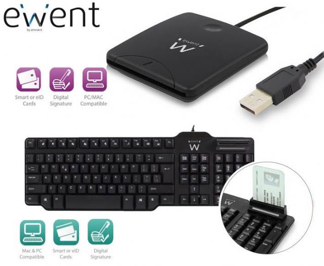 Ewent facilita las gestiones desde casa gracias a sus lectores de DNI y tarjetas inteligentes - 1, Foto 1