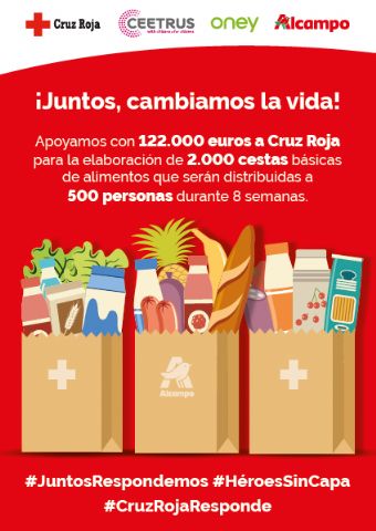 Las empresas de Auchan donan 122.000 euros a Cruz Roja para la compra de alimentos básicos - 1, Foto 1