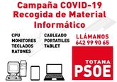 El PSOE pone en marcha una campaña de recogida de material informático para reducir la brecha tecnológica