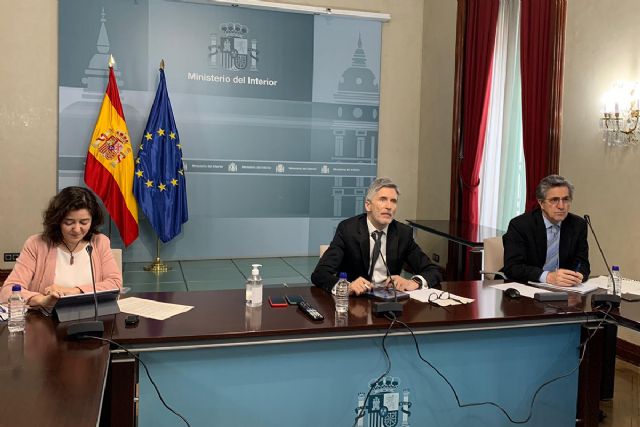 Grande-Marlaska preside una nueva reunión de evaluación de las medidas adoptadas por el Sistema Nacional de Protección Civil ante el Covid-19 - 1, Foto 1