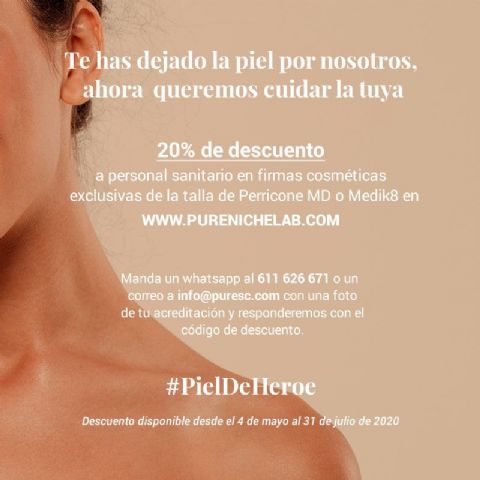 Los miembros del personal sanitario dispondrán de un 20% de descuento en Pure Niche Lab - 1, Foto 1