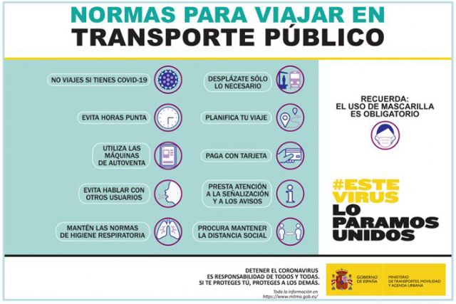 Inician una campaña para concienciar a los usuarios del transporte público de cara a recuperar la normalidad de forma segura - 1, Foto 1