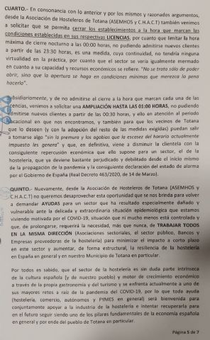 Comunicado de la asociacin de hosteleros de Totana ASEMHOS y C.H.A.C.T - 5