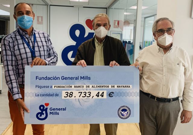 La Fundación General Mills dona casi 40.000 euros a la Fundación Banco de Alimentos de Navarra para apoyar a más de 25.000 personas - 1, Foto 1