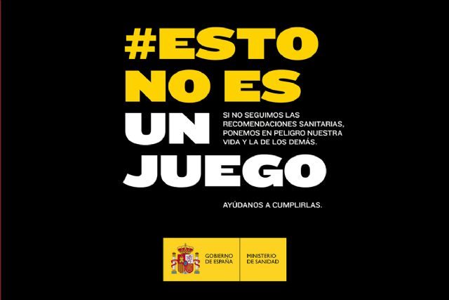 Sanidad lanza la campaña #EstoNoEsUnJuego para reforzar el cumplimiento de las medidas de protección frente al Covid-19 - 1, Foto 1