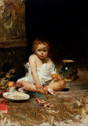 Setdart Subastas presenta una obra inédita del joven Sorolla, El Niño de la Granada - 1, Foto 1