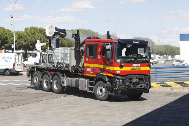 El Gobierno de España, a través de la UME, inicia la desinfección de Mercamadrid como medida preventiva - 1, Foto 1