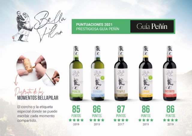 Los vinos Bella Pilar reconocidos con altas puntuaciones por la prestigiosa guía Peñín 2021 - 1, Foto 1