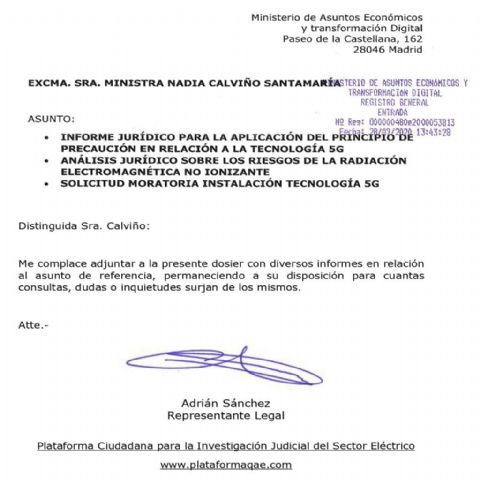 QAE requiere al gobierno una Moratoria del 5G así como la aplicación del Principio de Precaución - 1, Foto 1