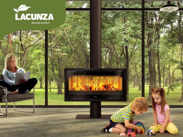 VERONA de LACUNZA, la nueva serie de estufas de leña de doble cara - 1, Foto 1