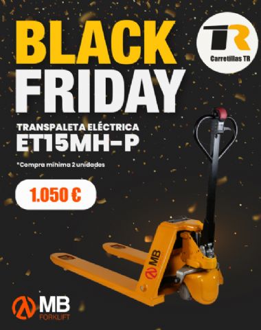 Carretillas TR incorpora la transpaleta eléctrica ET15MH-P en el Black Friday - 1, Foto 1