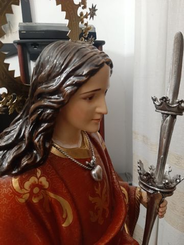 La Asociacin de la Virgen y Mrtir Santa Eulalia de Mrida dona una imagen de Santa Eulalia al GACA XI - 3