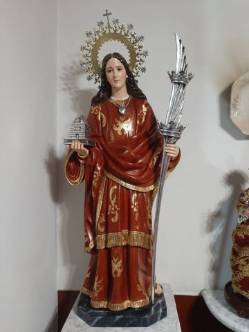 La Asociacin de la Virgen y Mrtir Santa Eulalia de Mrida dona una imagen de Santa Eulalia al GACA XI - 4