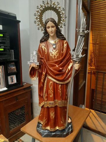 La Asociacin de la Virgen y Mrtir Santa Eulalia de Mrida dona una imagen de Santa Eulalia al GACA XI - 5
