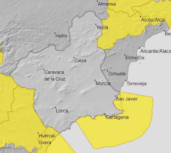 La Agencia Estatal de Meteorología emite para el próximo jueves aviso AMARILLO de Fenómenos Meteorológicos Adversos por FENÓMENOS COSTEROS - 1, Foto 1