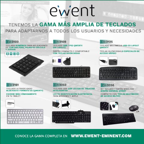 Ewent da las claves para elegir el teclado que mejor se adapta a las necesidades de cada usuario - 1, Foto 1