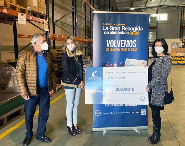 Cosmewax dona 20.000 €a la Federación Española de Bancos de Alimentos (FESBAL) - 1, Foto 1