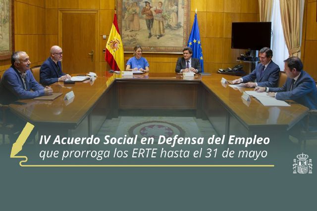 El Gobierno acuerda con los agentes sociales prorrogar los ERTE hasta el 31 de mayo - 1, Foto 1