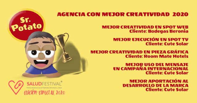 La agencia de marketing digital Sr. Potato, gran triunfadora del SaludFestival 2020 - 1, Foto 1