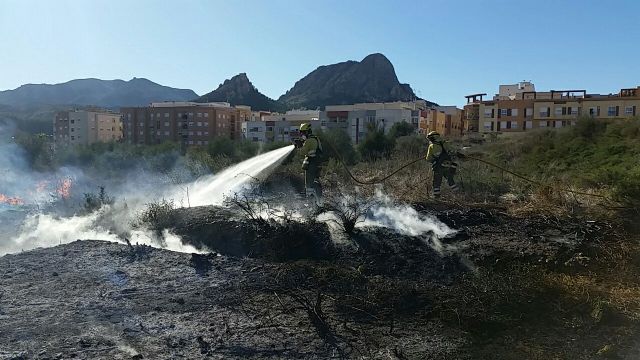 Incendio de vegetación junto al casco urbano - 1, Foto 1