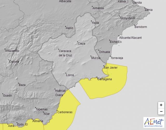 Meteorología advierte de temporal en el litoral el sábado (aviso amarillo por fenómenos costeros) - 1, Foto 1