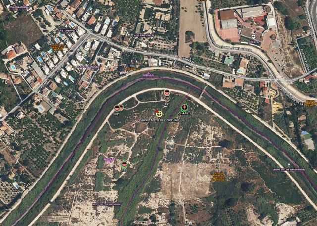 Incendio de cañas y matorral junto al río en Rincón de Seca en Murcia	 - 1, Foto 1