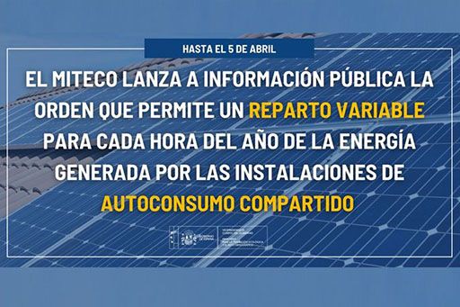 Transición Ecológica y el Reto Demográfico lanza a información pública la orden que permite un reparto variable para cada hora del año de la energía generada por las instalaciones de autoconsumo compar - 1, Foto 1