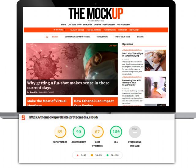 El CMS para medios de Protecmedia consigue un 100% en rendimiento SEO en Google Lighthouse - 1, Foto 1