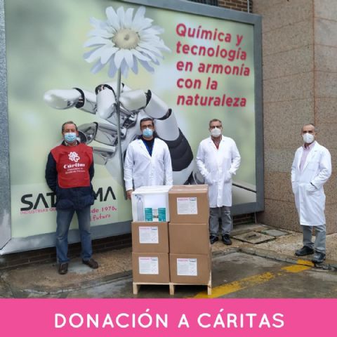 SATECMA dona productos para desinfección a Cáritas y la Federacin Española de Bancos de Alimentos - 1, Foto 1