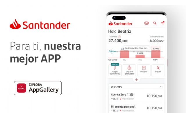 La app de Santander aterriza en AppGallery ampliando la categoría en la categora de finanzas - 1, Foto 1
