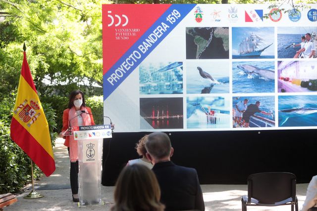 Margarita Robles preside la presentación del Proyecto ´Bandera 1519´ dedicado a la conservación de los mares - 1, Foto 1