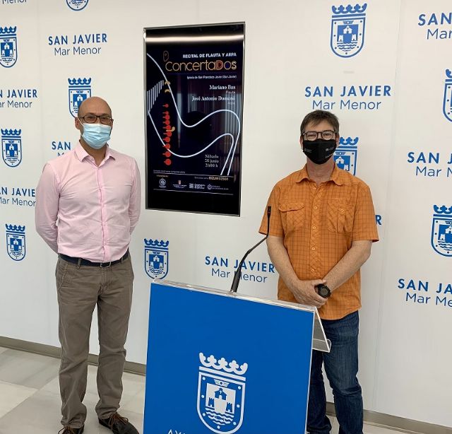Mariano Bas ofrecerá un recital de flauta y arpa junto al murciano José Antonio Domené , en San Javier - 1, Foto 1