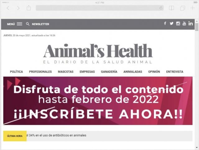 El diario veterinario Animal’s Health estrena nueva imagen y mejoras en su diseño - 1, Foto 1
