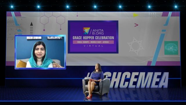 AnitaB agradece a todos los asistentes, ponentes e invitados su participación en la primera Virtual Grace Hopper Celebration EMEA - 1, Foto 1