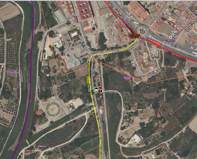 Rescatan a un hombre que ha resultado herido al caerse a una acequia vacía en Molina de Segura - 1, Foto 1