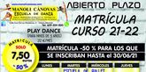 La Escuela de Danza Manoli Cnovas abre el plazo de matrcula para el curso 2021-22