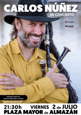 La Red Medieval retoma ´En Clave de RE-D´ con la actuación de Carlos Núñez en Almazán - 1, Foto 1