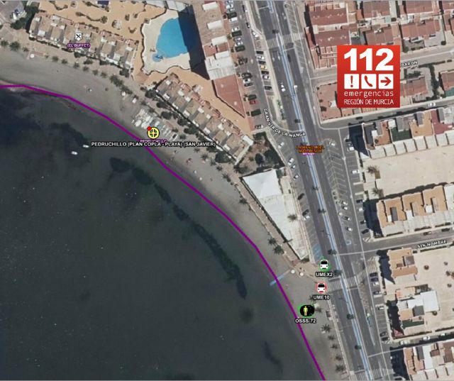 Rescatan a un bañista que ha sufrido síndrome de inmersión en la playa del Pedruchillo - 1, Foto 1