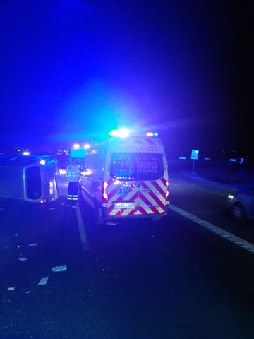 7 heridos leves en un accidente de tráfico ocurrido en al A-7 (Librilla) - 1, Foto 1