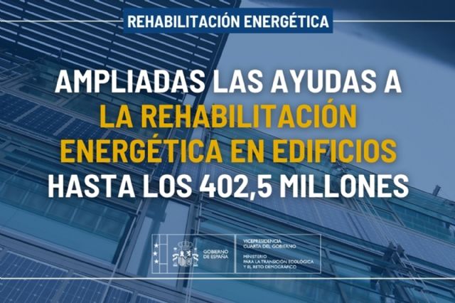 Las ayudas a la rehabilitación energética en edificios existentes se amplían hasta los 402,5 millones - 1, Foto 1