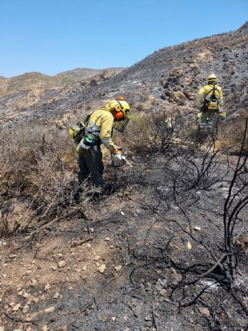 Controlado un incendio forestal en el Barranco del Feo (Cartagena) - 1, Foto 1