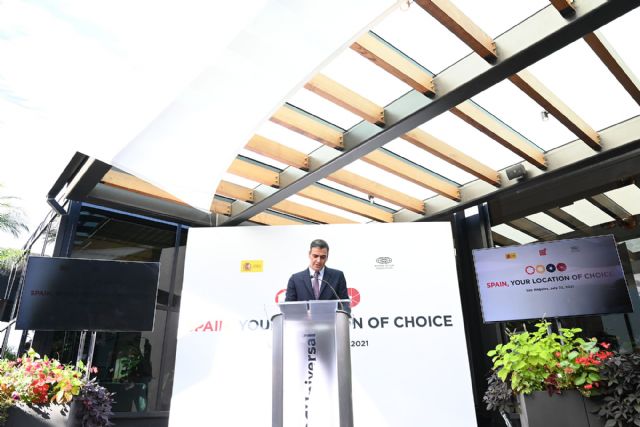 Sánchez presenta en EE.UU. el proyecto del Gobierno para convertir a España en una potencia audiovisual - 1, Foto 1