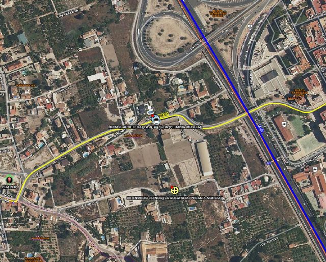 Motorista herido muy grave tras accidente de tráfico ocurrido en La Albatalía	 - 1, Foto 1