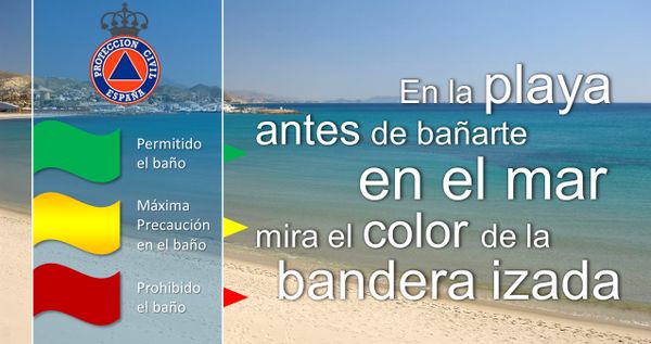 Los puestos de vigilancia de playas del Plan Copla han abierto hoy martes izando una bandera roja y 12 amarillas, Foto 1