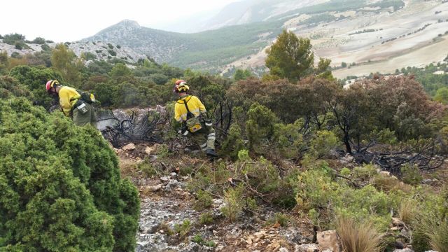 Incendio forestal en la sierra del Gigante (Lorca) - 1, Foto 1