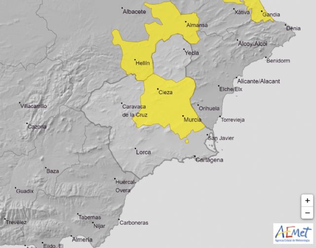 Meteorología advierte de temperaturas hasta 38º mañana en la Vega del Segura (Aviso amarillo) - 1, Foto 1
