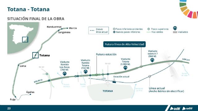 La presidenta de Adif AV presenta las actuaciones para avanzar en la primera conexin directa entre Murcia y Almera - 23