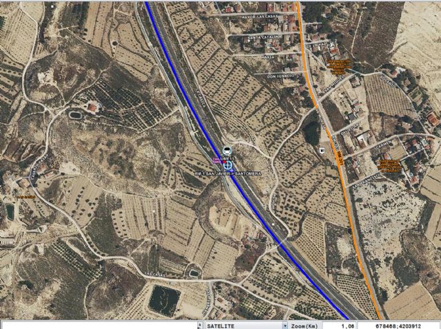 Un hombre resulta herido grave en un accidente de tráfico tras salida de vía en la RM-1 en Murcia - 1, Foto 1